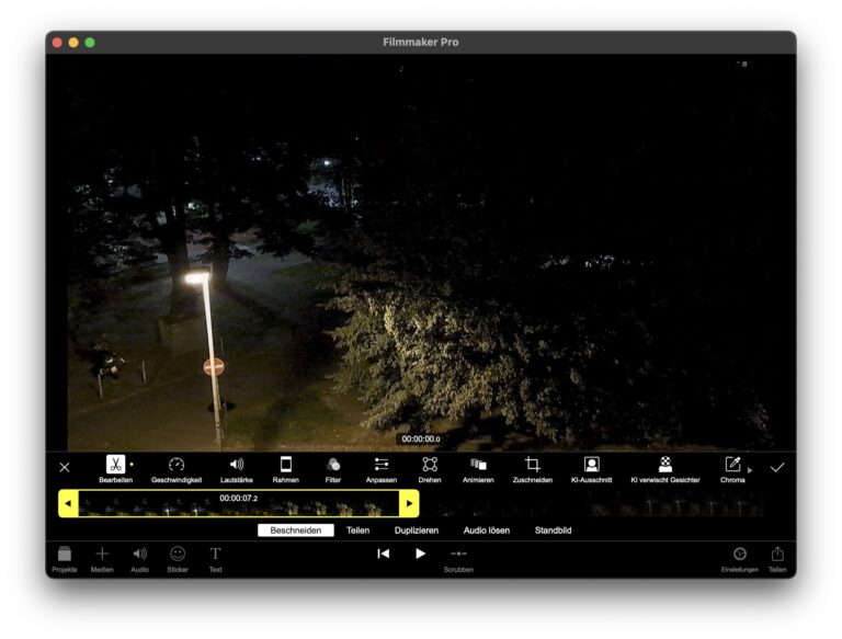 Filmmaker Pro Mac Videoschnitt App