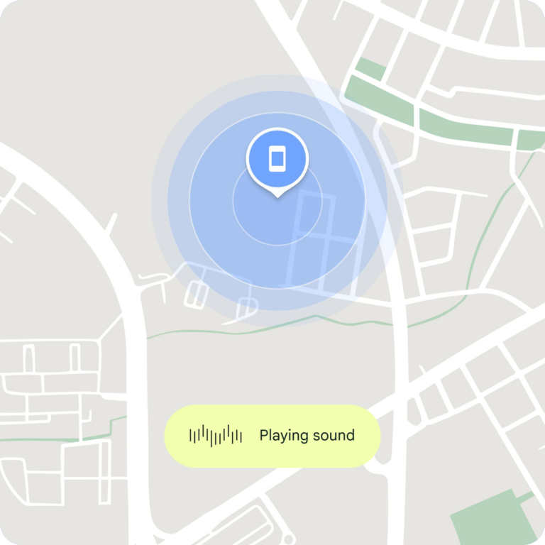 Sound in Find-my-Device-Funktion von Google