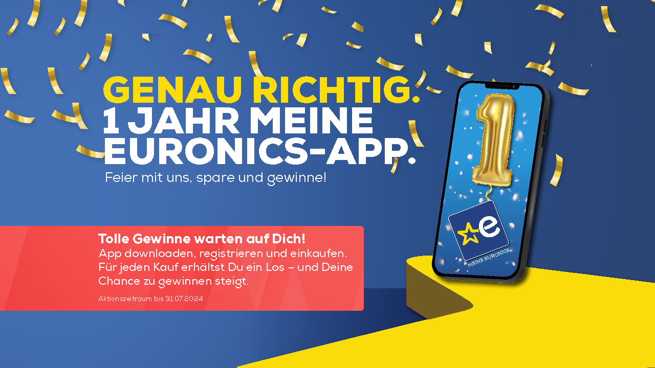 Jubiläum! 1 Jahr MEINE EURONICS-App mit Gewinnspiel