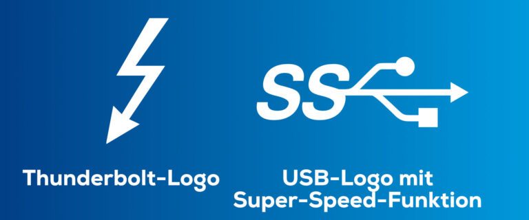 Thunderbolt und USB Logos