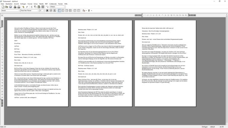 AbiWord - Alternative zu Microsoft WordPad