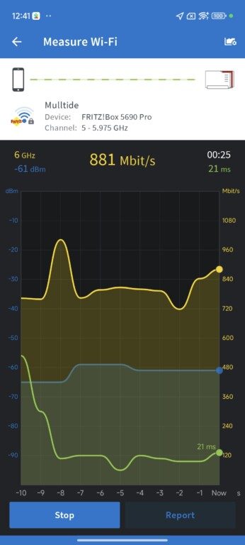 Fritzbox 5690 Pro Test Xiaomi Test 3