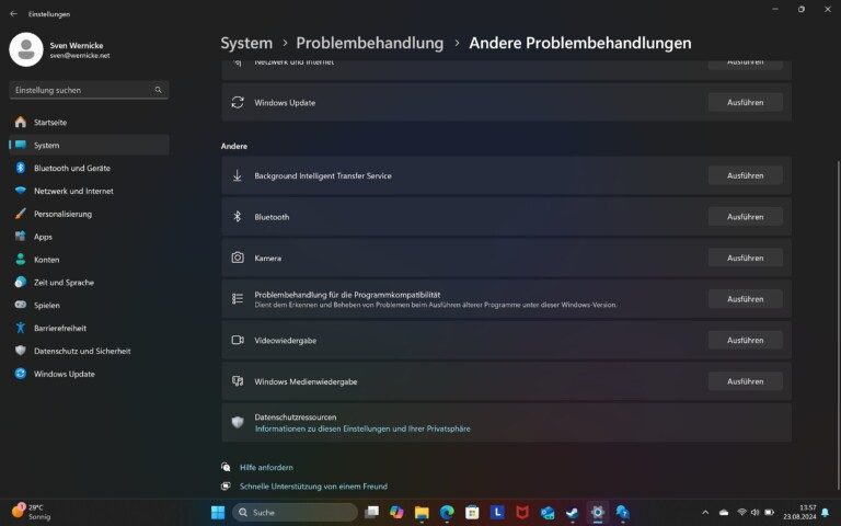 Du findest die Option in den Einstellungen von Windows 11. (Screenshot)