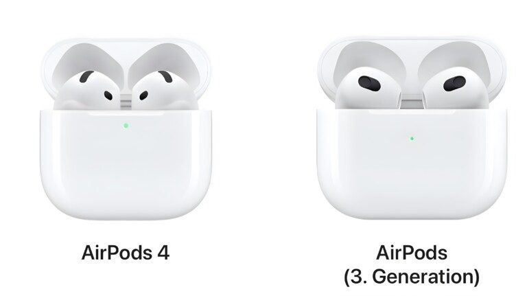 Apple AirPods 4 vs AirPods 3