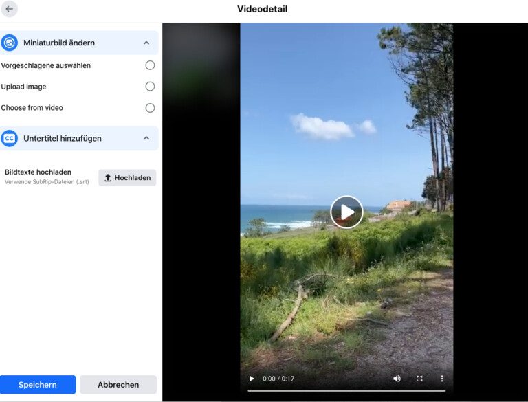 Facebook Videobearbeitung Privatperson