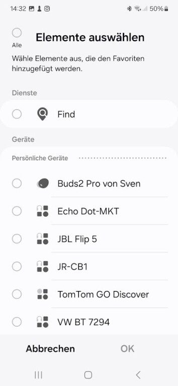 Richtige die Smartthings-App entsprechend ein. (Screenshot)