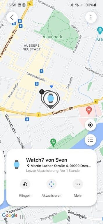 Schnell kannst du zum Beispiel deine Smartwatch aufspüren. (Screenshot)