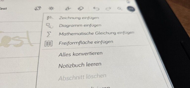 Geschriebene Notizen kannst du in Text-Dokumente konvertieren. (Foto: Sven Wernicke)