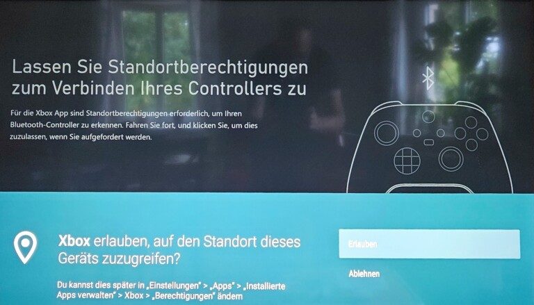 Gib eine Freigabe, um die Konfiguration mit dem Xbox-Controller zu beschleunigen. (Foto: Sven Wernicke)