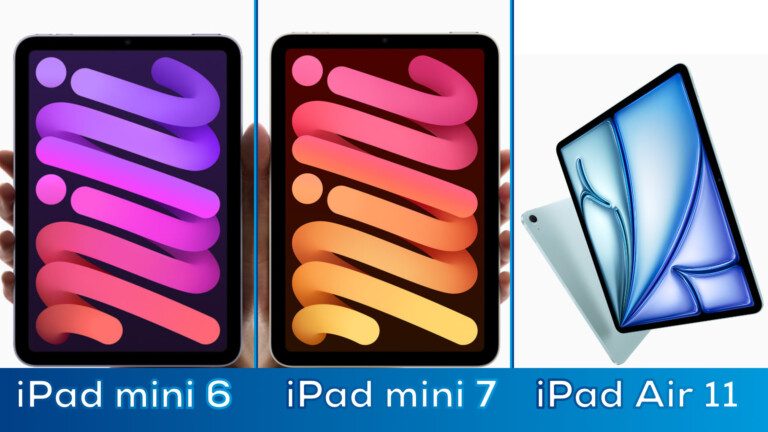 iPad mini 7 vs. mini 6 vs. Air 11 (2024): Ein gutes Upgrade